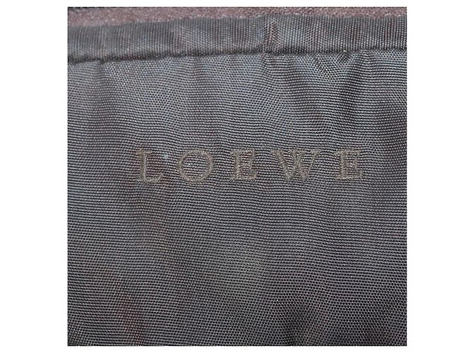 Borsa da lavoro LOEWE in nylon 2 vie marrone argento autentica bs34429 - vista 19