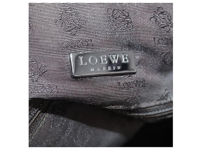 Borsa da lavoro LOEWE in nylon 2 vie marrone argento autentica bs34429 - vista 22