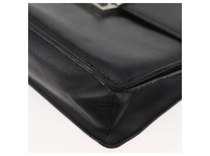 Borsa a Spalla in Pelle Nera e Argento VERSACE Auth bs34660 Nero - vista 16