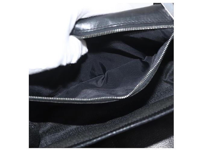 Borsa a Spalla in Pelle Nera e Argento VERSACE Auth bs34660 Nero - vista 24