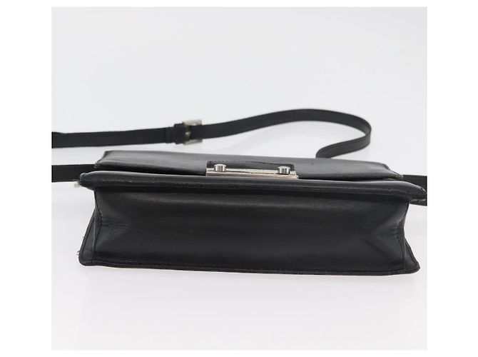 Borsa a Spalla in Pelle Nera e Argento VERSACE Auth bs34660 Nero - vista 5