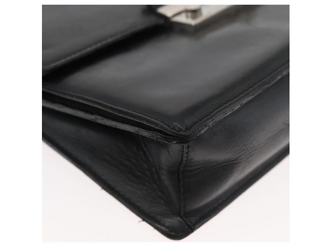 Borsa a Spalla in Pelle Nera e Argento VERSACE Auth bs34660 Nero - vista 9