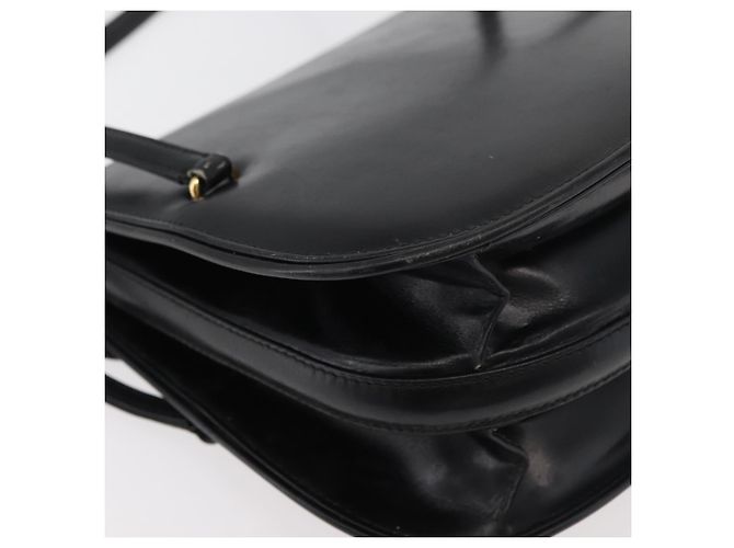 Borsa a mano GUCCI in pelle nera e oro Auth ep14155 Nero D'oro - vista 16