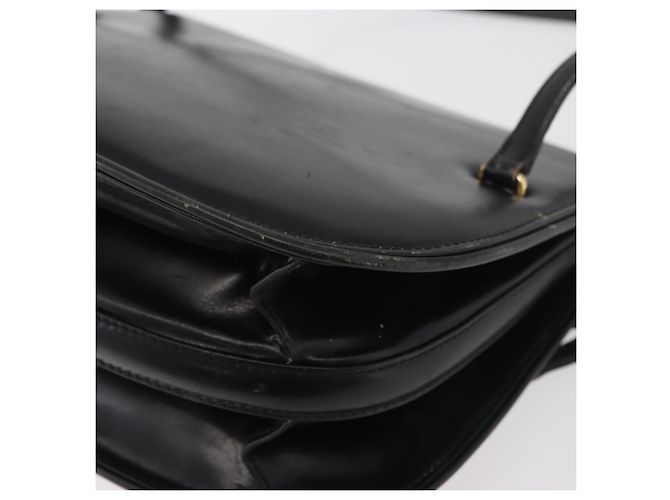 Borsa a mano GUCCI in pelle nera e oro Auth ep14155 Nero D'oro - vista 17