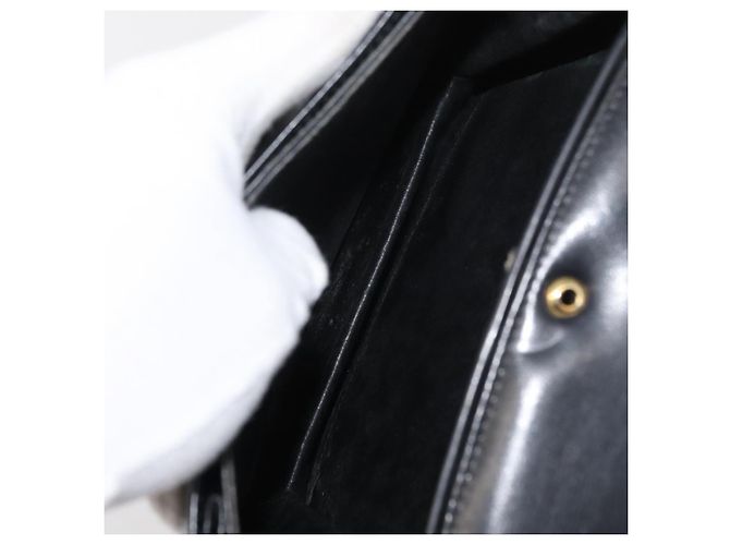 Borsa a mano GUCCI in pelle nera e oro Auth ep14155 Nero D'oro - vista 22