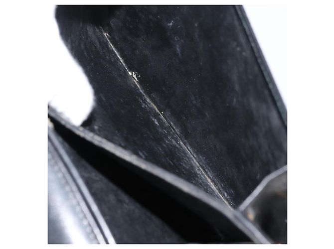 Borsa a mano GUCCI in pelle nera e oro Auth ep14155 Nero D'oro - vista 25