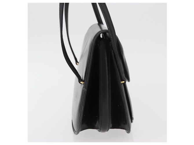 Borsa a mano GUCCI in pelle nera e oro Auth ep14155 Nero D'oro - vista 4