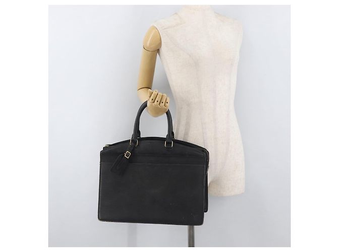 LOUIS VUITTON Borsa a Mano Epi Riviera Nera M48182 LV Auth 175672 Nero - vista 23