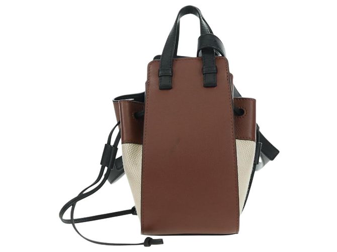 LOEWE - Borsa a tracolla Hammock Ghibli Spirited Away Soot Sprites Auth 167249SM Marrone - vista 2