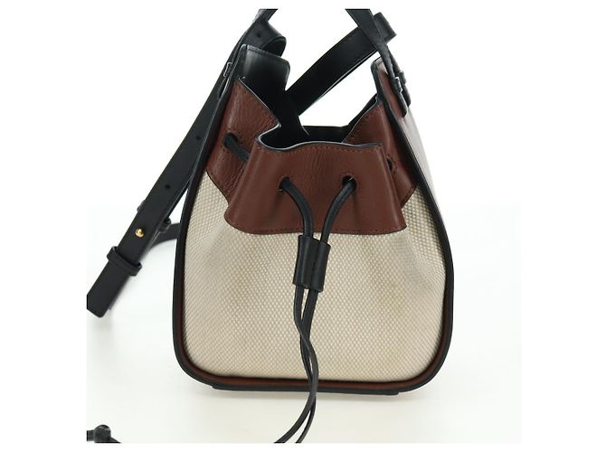 LOEWE - Borsa a tracolla Hammock Ghibli Spirited Away Soot Sprites Auth 167249SM Marrone - vista 4