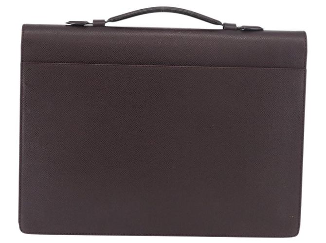LOUIS VUITTON Taiga Serviette Kourad Business Bag Acajou M30076 LV Auth 176179 Marrone - vista 2