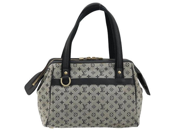 LOUIS VUITTON Borsa a Mano Monogram Mini Josephine PM Blu M92049 LV Auth 176944 - vista 13