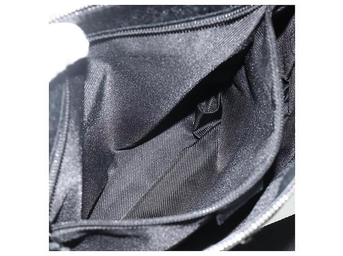 Borsa a Spalla GG Canvas Gucci Nera Argento 114273 Auth ka4091 Nero - vista 21