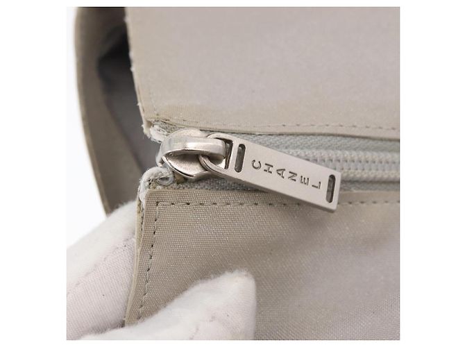 CHANEL Tote Bag Canvas Grau Silber CC Auth BA12334 Braun - Ansicht 10
