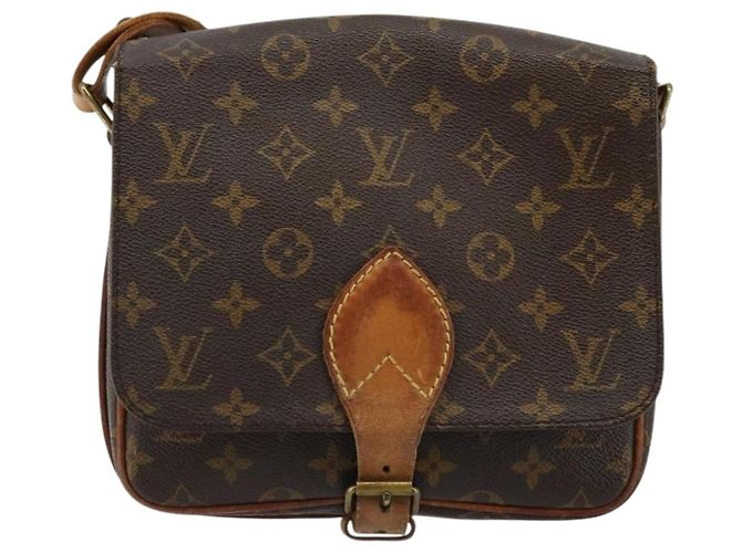 LOUIS VUITTON Borsa a Spalla Monogram Cartouchiere MM M51253 LV Auth BA12277 Monogramma - vista 13
