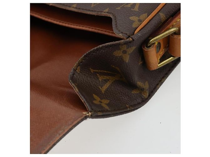 LOUIS VUITTON Borsa a Spalla Monogram Cartouchiere MM M51253 LV Auth BA12277 Monogramma - vista 9