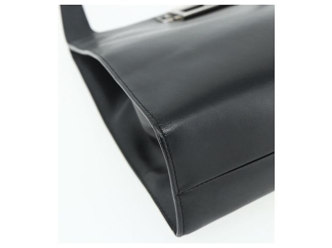 Borsa a Spalla in Pelle Nera e Argento GUCCI 001 3043 Auth 175847 Nero - vista 15