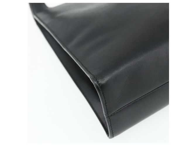 Borsa a Spalla in Pelle Nera e Argento GUCCI 001 3043 Auth 175847 Nero - vista 17