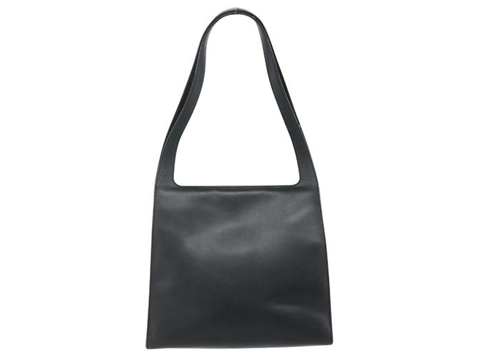 Borsa a Spalla in Pelle Nera e Argento GUCCI 001 3043 Auth 175847 Nero - vista 2