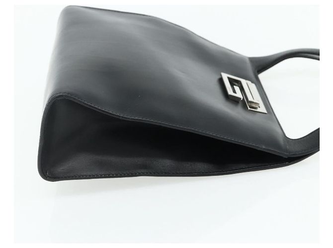Borsa a Spalla in Pelle Nera e Argento GUCCI 001 3043 Auth 175847 Nero - vista 4