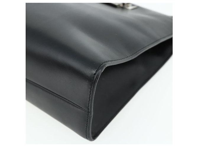 Borsa a Spalla in Pelle Nera e Argento GUCCI 001 3043 Auth 175847 Nero - vista 8