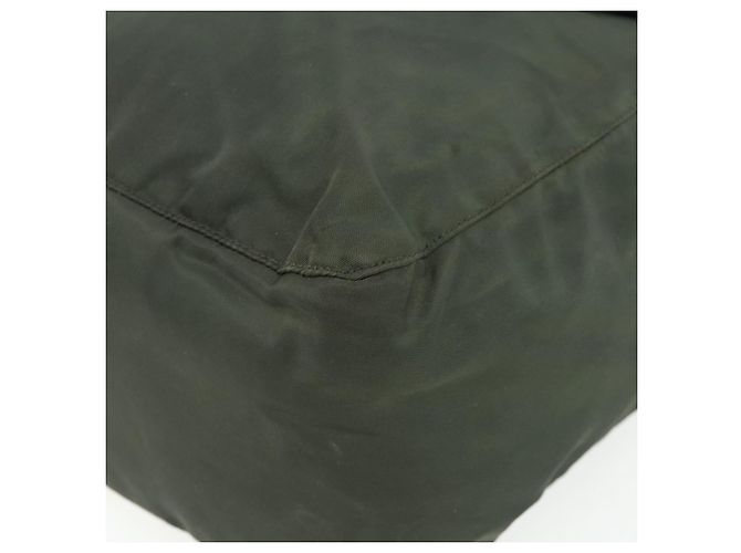 Zaino PRADA in nylon argento khaki Auth 176690 Cachi - vista 15