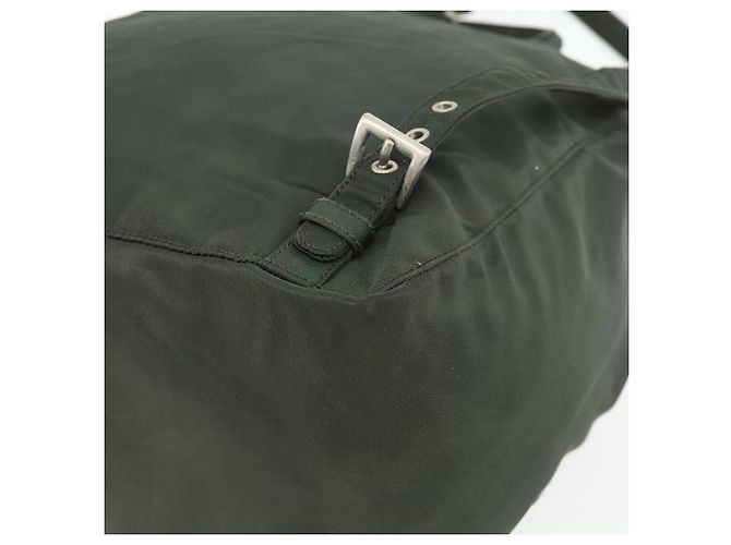 Zaino PRADA in nylon argento khaki Auth 176690 Cachi - vista 17