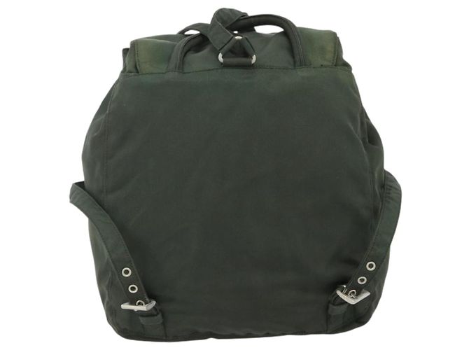 Zaino PRADA in nylon argento khaki Auth 176690 Cachi - vista 2
