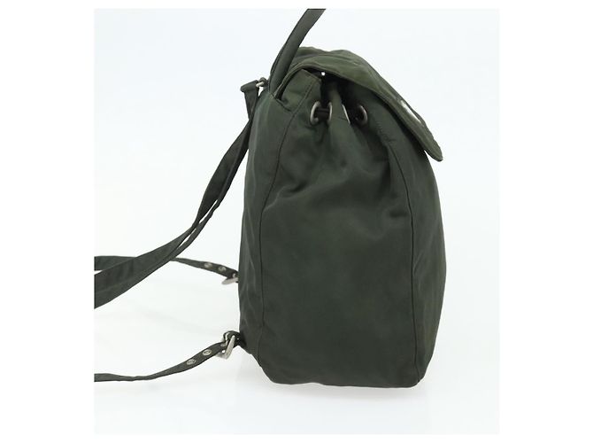 Zaino PRADA in nylon argento khaki Auth 176690 Cachi - vista 3