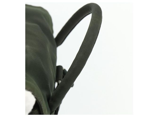 Zaino PRADA in nylon argento khaki Auth 176690 Cachi - vista 7