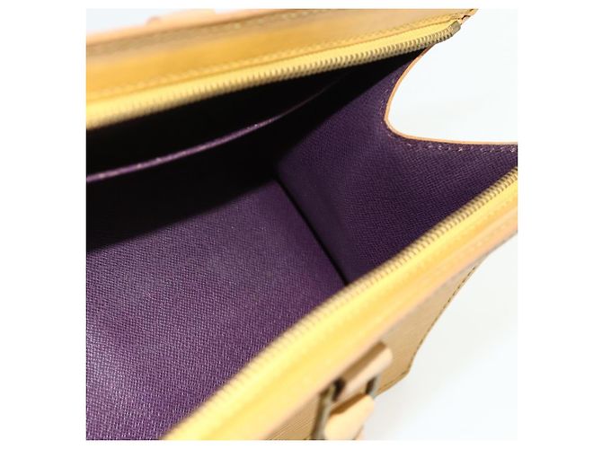 LOUIS VUITTON Borsa Triangle Epi Gialla M52099 LV Auth 177090 Giallo - vista 18