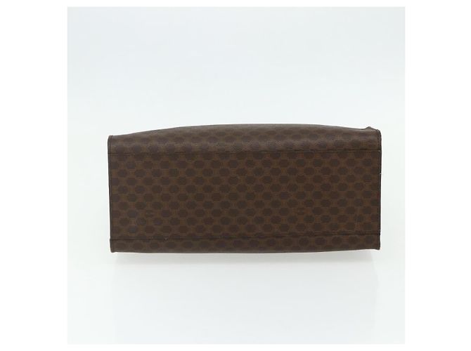 Céline Borsa tote in tela Macadam CELINE in pelle PVC marrone oro Auth bs34711 D'oro - vista 5