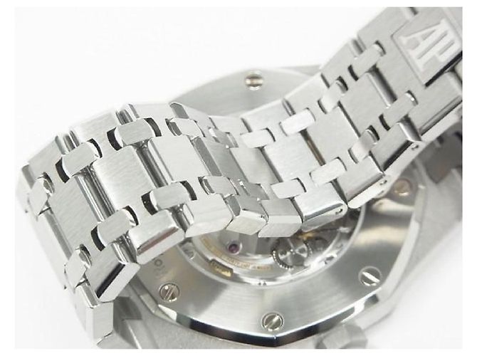 AUDEMARS PIGUET Royal Oak Automatico 41 MM quadrante argento 15400ST Uomo - vista 11
