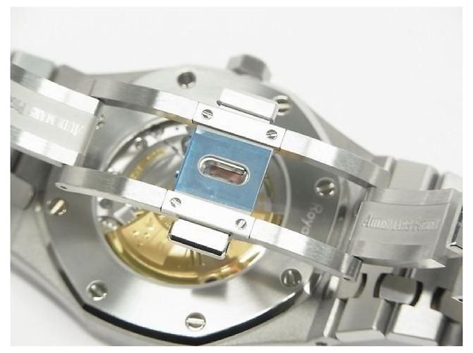 AUDEMARS PIGUET Royal Oak Automatico 41 MM quadrante argento 15400ST Uomo - vista 13