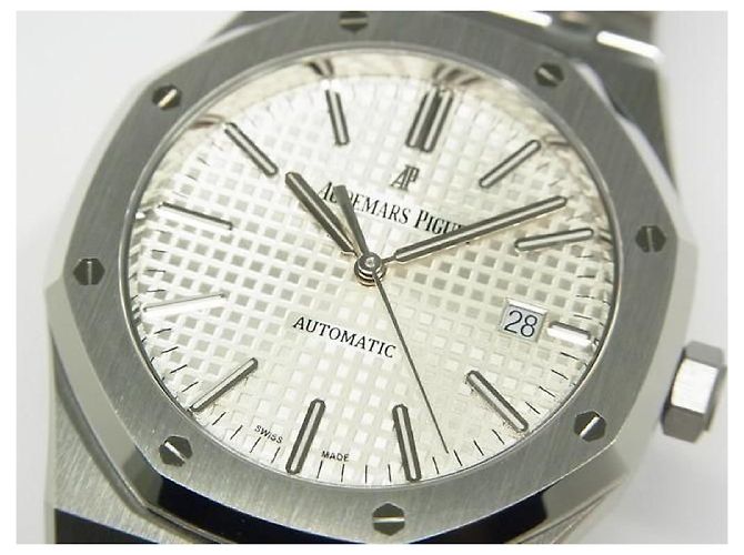 AUDEMARS PIGUET Royal Oak Automatico 41 MM quadrante argento 15400ST Uomo - vista 2