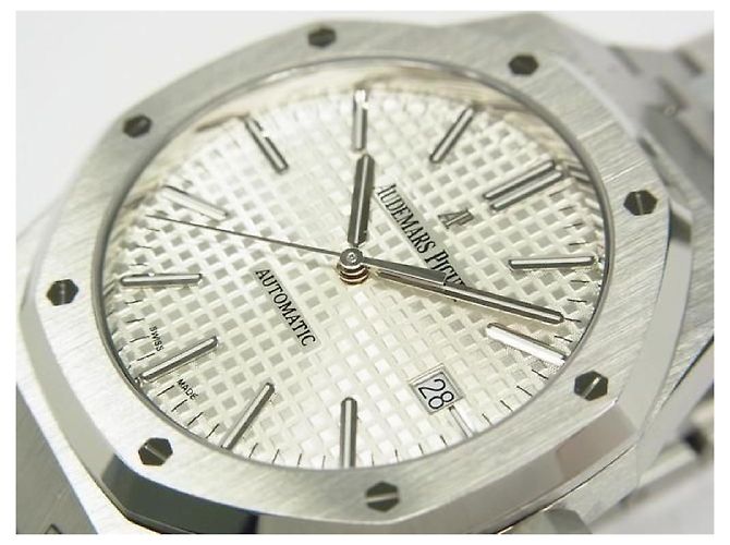 AUDEMARS PIGUET Royal Oak Automatico 41 MM quadrante argento 15400ST Uomo - vista 3