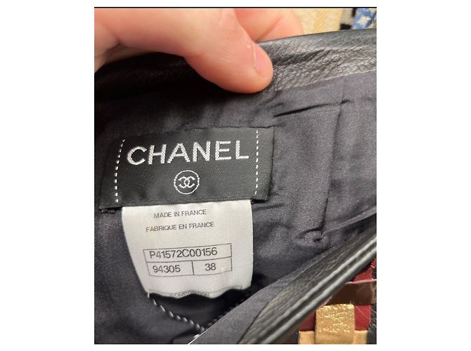Schwarzer Schaflederrock von Chanel - Größe FR38 / M  Gebraucht - Ansicht 4