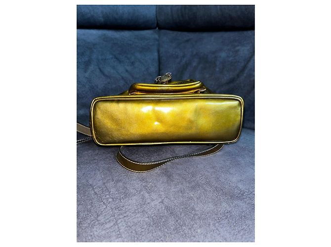 Gucci Bamboo Rucksack Gold Metallic Leder Golden - Ansicht 4