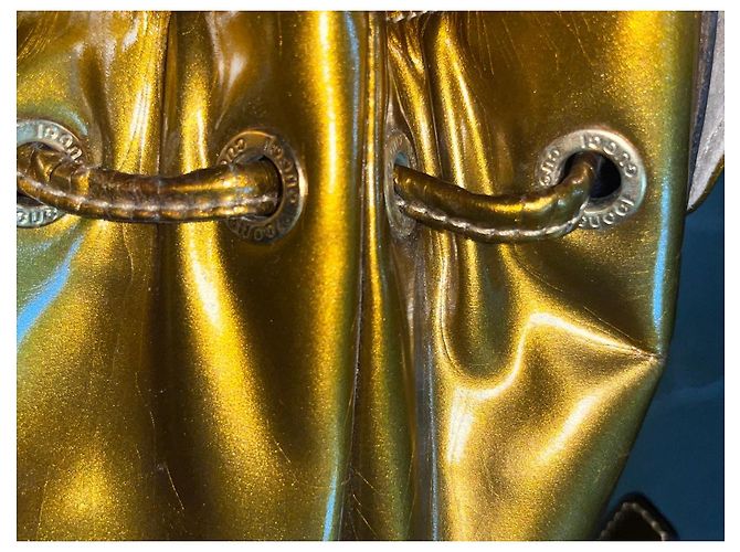 Gucci Bamboo Rucksack Gold Metallic Leder Golden - Ansicht 6