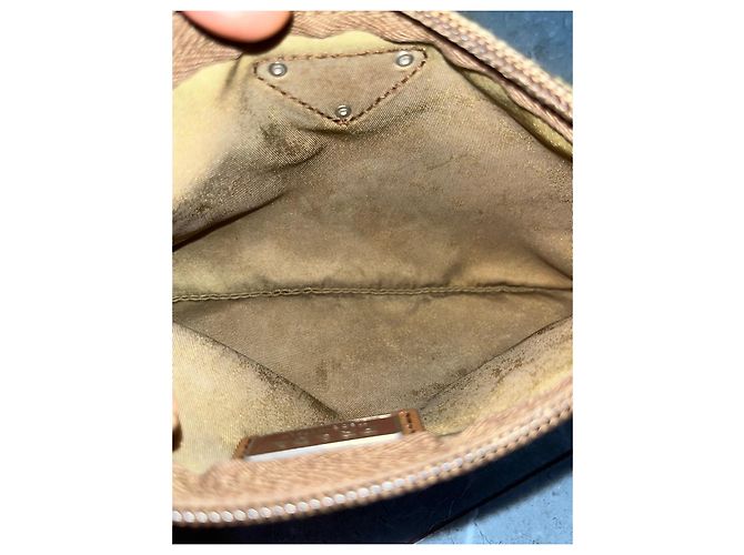 Prada Vintage Nylon Pouch in Olive Green - view 5