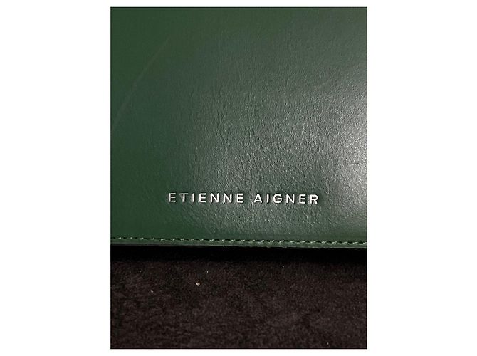 Clutch Etienne Aigner in pelle verde - vista 3