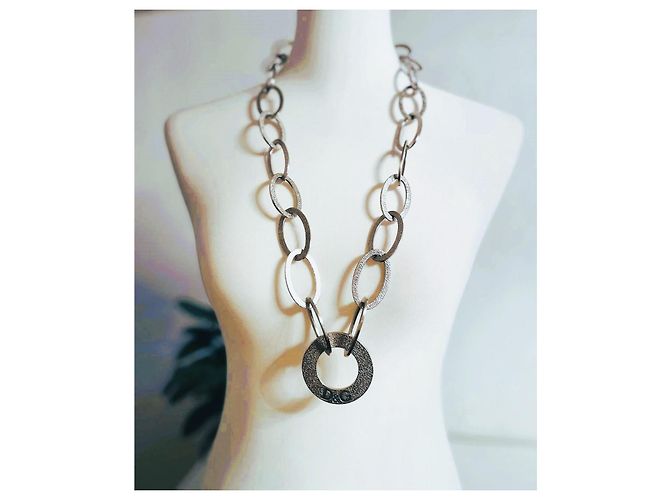 Collana Dolce & Gabbana 'Stone' in acciaio argento - vista 4