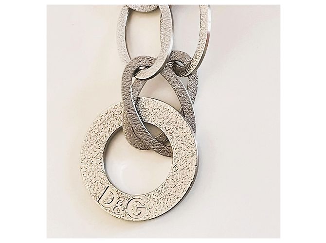 Collana Dolce & Gabbana 'Stone' in acciaio argento - vista 5