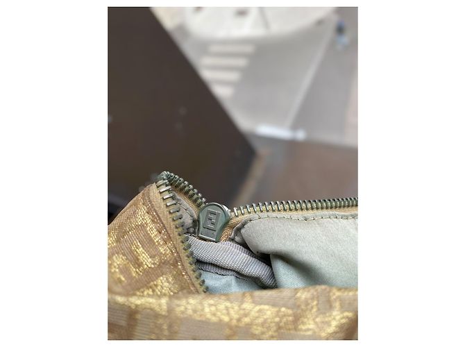 Fendi Borsa Boston Bauletto Mini Zucchino Forever D'oro - vista 10