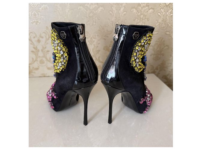 Stivaletti Philipp Plein con cristalli Nero - vista 10