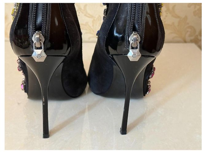 Stivaletti Philipp Plein con cristalli Nero - vista 12