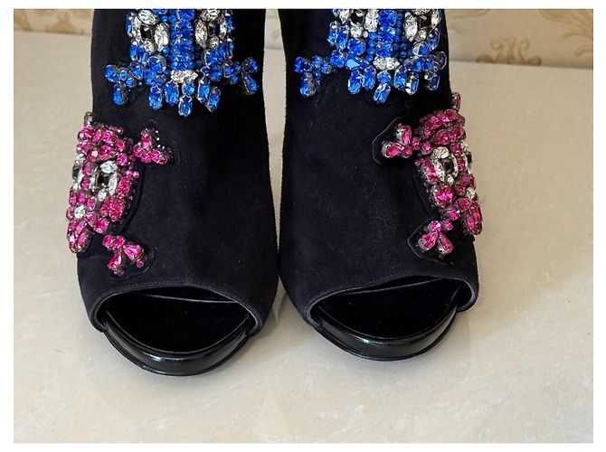 Stivaletti Philipp Plein con cristalli Nero - vista 6