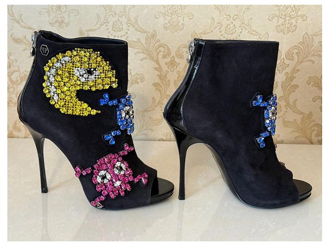 Stivaletti Philipp Plein con cristalli Nero - vista 7