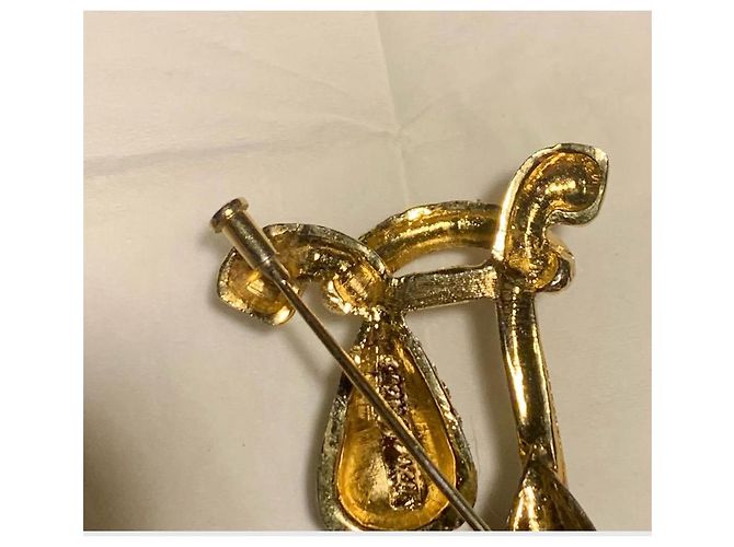 Pierre Cardin Zwei-in-eins Schmuck - Brosche Anhänger Blau Golden - Ansicht 4