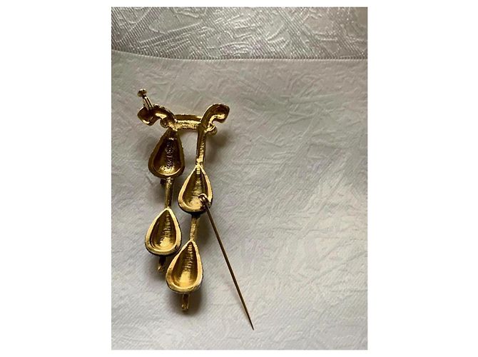 Pierre Cardin Zwei-in-eins Schmuck - Brosche Anhänger Blau Golden - Ansicht 5